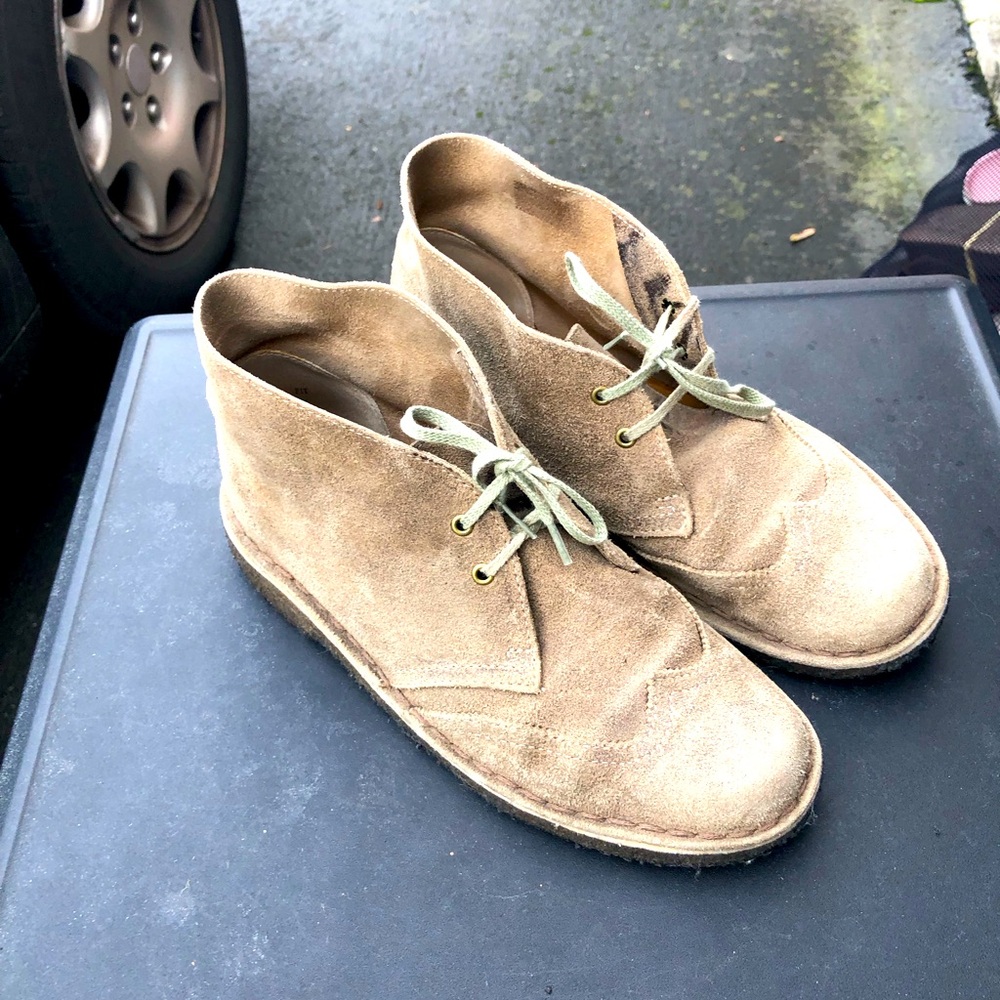 Clarks Originals Brown Beeswax Desert Chukka Ankle Boots  Shoes WMNS Sz 7.5M